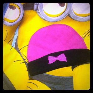 Gorgeous pink black baby hat! NEW